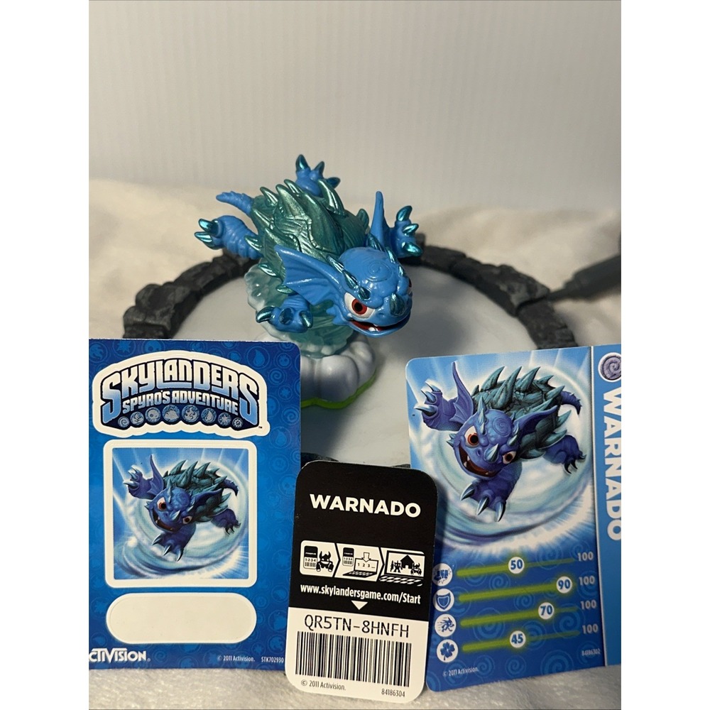 Activision Skylanders Spyros Adventure Warnado Series 1 Figure Card Code Sticker